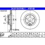 ATE 418149 ATE Original Rear Disc Brake Rotor 418149 for Mazda