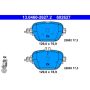 ATE 602627 ATE Original Semi-Metallic Rear Disc Brake Pad Set 602627 for Mercedes-Benz