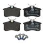 ATE 602820 ATE Original Semi-Metallic Rear Disc Brake Pad Set 602820 for Audi, Volkswagen