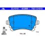 ATE 602888 ATE Original Semi-Metallic Rear Disc Brake Pad Set 602888 for Audi
