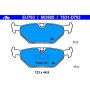 ATE 603605 ATE Original Semi-Metallic Rear Disc Brake Pad Set 603605 for BMW, Saab