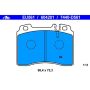 ATE 604201 ATE Original Semi-Metallic Front Disc Brake Pad Set 604201 for Mercedes-Benz