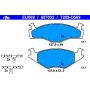 ATE 607032 ATE Original Semi-Metallic Front Disc Brake Pad Set 607032 for Volkswagen