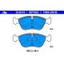 ATE 607053 ATE Original Semi-Metallic Front Disc Brake Pad Set 607053 for Volvo