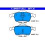 ATE 607135 ATE Original Semi-Metallic Rear Disc Brake Pad Set 607135 for Volvo