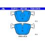 ATE 607169 ATE Original Semi-Metallic Rear Disc Brake Pad Set 607169 for BMW