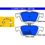 ATE 607195 ATE Semi-Metallic Rear Disc Brake Pad Set 607195 GM, Ford, Mazda, Saab, Volvo