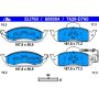 ATE 608004 ATE Original Semi-Metallic Front Disc Brake Pad Set 608004 for Mercedes-Benz