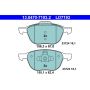ATE LD7193 ATE Ceramic Front Disc Brake Pad Set LD7193 for Ford, Mazda, Volvo