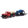 New Ray Toys SS-54296B 1946 Dodge Power Wagon with Farm Tractor/ Scale - 1:32