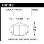 Hawk 62-81 MG MGB Front ER-1 Brake Pads