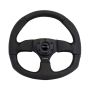 NRG RST-009R Reinforced Steering Wheel (320mm Horizontal / 330mm Vertical) Leather w/Black Stitching