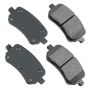 Akebono ACT1021 Akebono ProACT Ultra Premium Ceramic Disc Brake Pad Kit