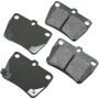 Akebono ACT1051 Akebono ProACT Ultra Premium Ceramic Disc Brake Pad Kit