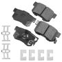 Akebono ACT1086A Akebono ProACT Ultra Premium Ceramic Disc Brake Pad Kit