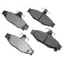Akebono ACT413 Akebono ProACT Ultra Premium Ceramic Disc Brake Pad Kit