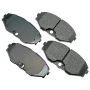 Akebono ACT587 Akebono ProACT Ultra Premium Ceramic Disc Brake Pad Kit