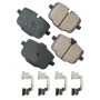 Akebono EUR1469 Akebono EURO Ultra Premium Ceramic Disc Brake Pad Kit