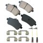 Akebono EUR1630 Akebono EURO Ultra Premium Ceramic Disc Brake Pad Kit