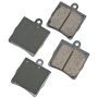 Akebono EUR779 Akebono EURO Ultra Premium Ceramic Disc Brake Pad Kit