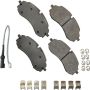 Akebono SDF2423 Akebono Severe Duty Ultra Premium Ceramic Disc Brake Pad Kit