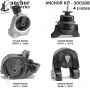 ANCHOR MOUNTS 300168 ENGINE MNT KIT