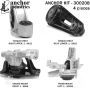 ANCHOR MOUNTS 300208 ENGINE MNT KIT