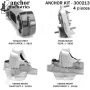 ANCHOR MOUNTS 300213 ENGINE MNT KIT