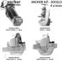ANCHOR MOUNTS 300213 ENGINE MNT KIT