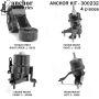 ANCHOR MOUNTS 300232 ENGINE MNT KIT