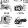 ANCHOR MOUNTS 300251 ENGINE MNT KIT
