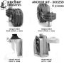 ANCHOR MOUNTS 300259 ENGINE MNT KIT
