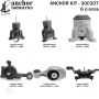 ANCHOR MOUNTS 300307 ENGINE MNT KIT