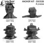 ANCHOR MOUNTS 300328 ENGINE MNT KIT