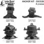 ANCHOR MOUNTS 300328 ENGINE MNT KIT