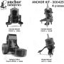 ANCHOR MOUNTS 300425 ENGINE MNT KIT