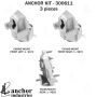 ANCHOR MOUNTS 300611 ENGINE MNT KIT