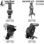 ANCHOR MOUNTS 300686 ENGINE MNT KIT