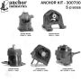 ANCHOR MOUNTS 300700 ENGINE MNT KIT
