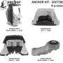 ANCHOR MOUNTS 300798 ENGINE MNT KIT