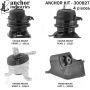 ANCHOR MOUNTS 300827 ENGINE MNT KIT