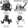 ANCHOR MOUNTS 300912 ENGINE MNT KIT