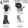 ANCHOR MOUNTS 300912 ENGINE MNT KIT