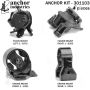 ANCHOR MOUNTS 301103 ENGINE MNT KIT