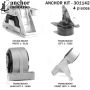 ANCHOR MOUNTS 301142 ENGINE MNT KIT
