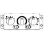 BEHR AX 56 000P HVAC Temperature Control Panel