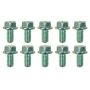 Moroso 38840 5/16in-18 Serrated Zinc Flange Bolt  - 10 Pack
