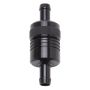 Edelbrock Fuel Filter Aluminum 3In X 01/ 1/8In 3/8In Inlet/Outlet Black