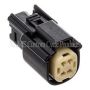 NAMZ NM-33472-4001 07-23 V-Twin Molex MX-150 4-Position Female Connector - Black (HD 72177-07BK)