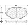 Stoptech 309.06350 Performance 94-97/99-05 Miata w/Normal Suspension Front Brake Pads D635